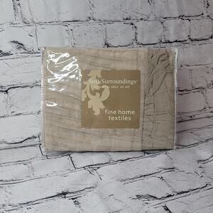 Soft Surroundings- Paige Ruffle Sham- Standard- New in package- Tan color